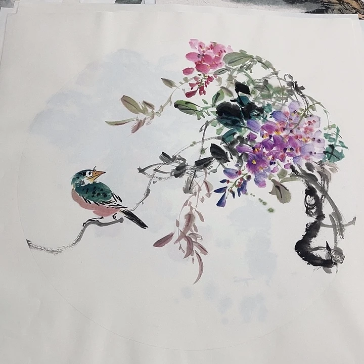 姜奇老师花鸟作品40×40