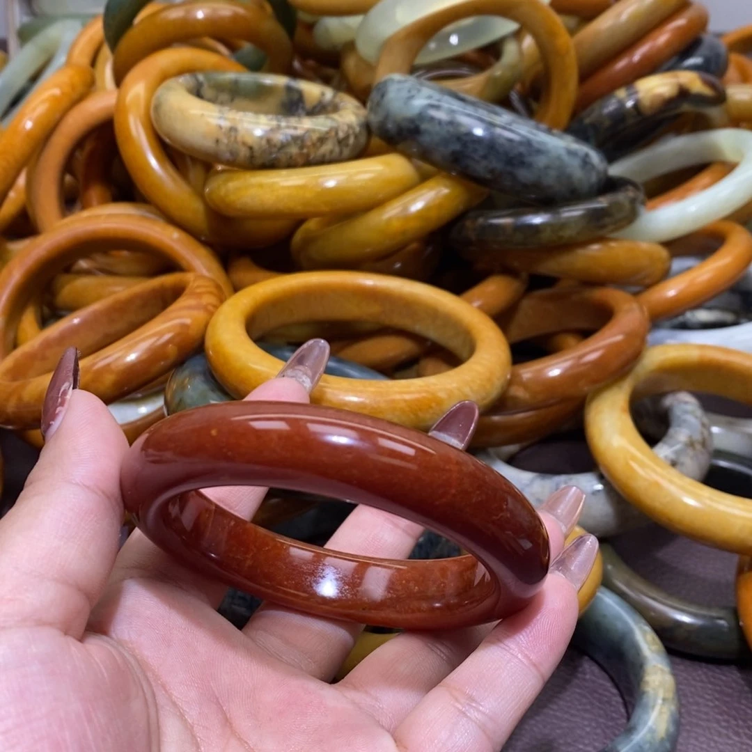 合金蛇纹石玉手镯