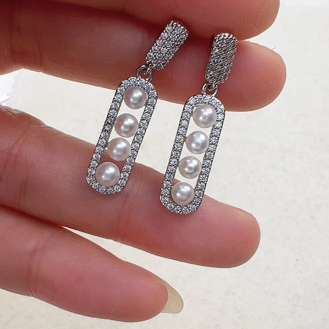 淡水珍珠耳饰未镶嵌