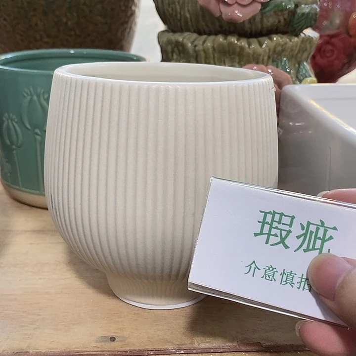 紫砂花盆多肉植物盆瑕疵有孔