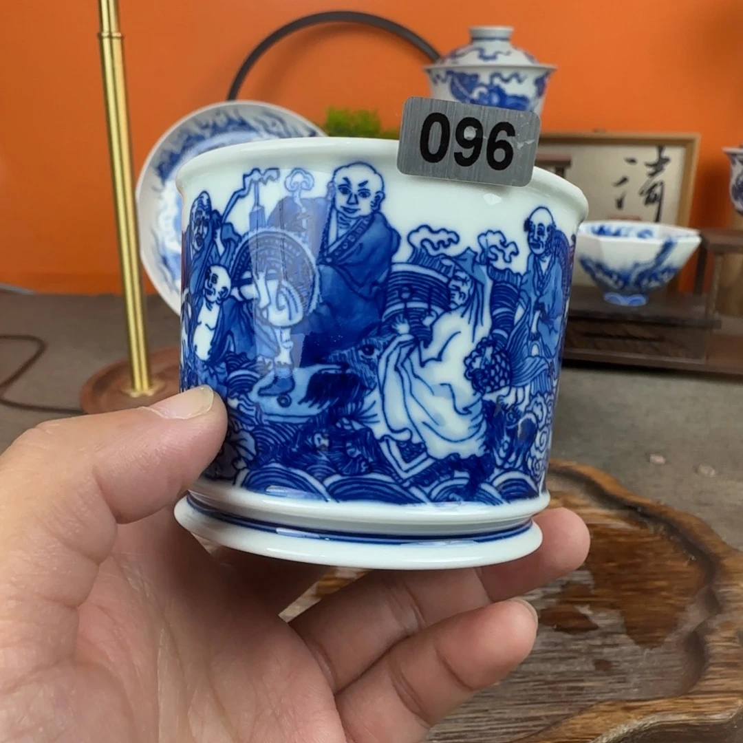 一***️瓷片景德镇手绘青花茶器096