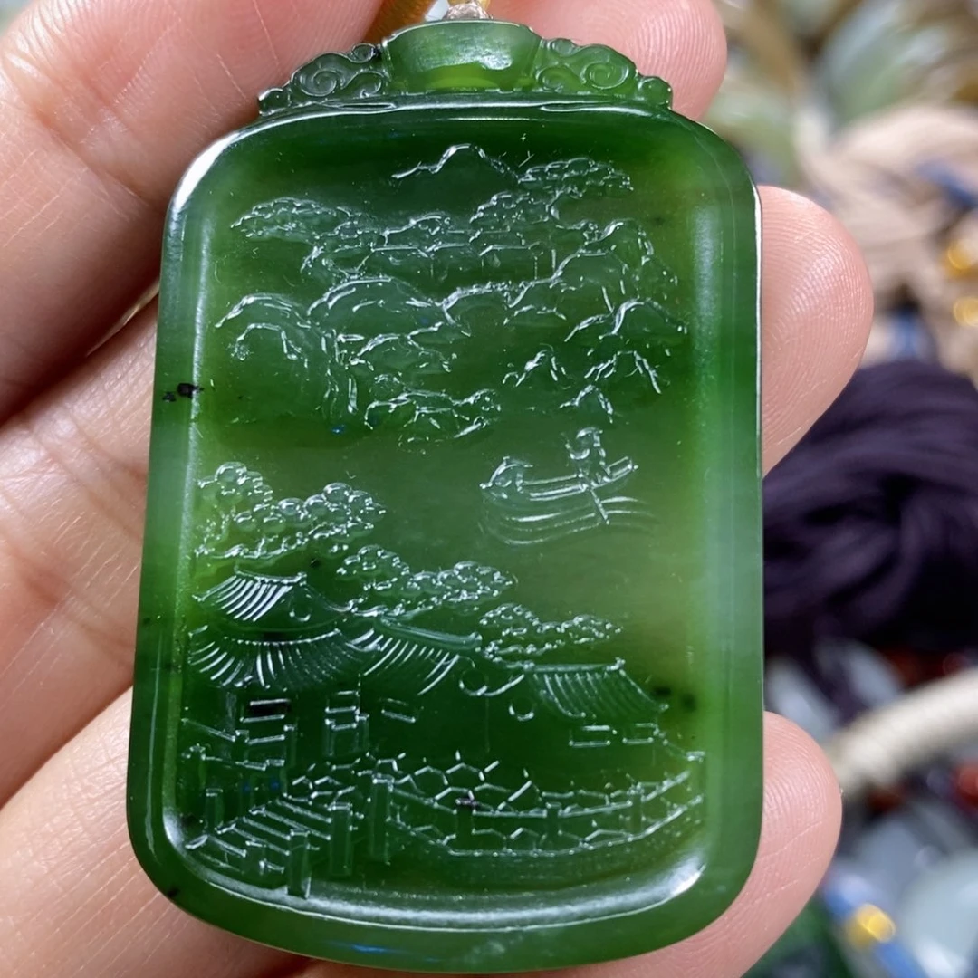 和田玉未镶嵌颈饰