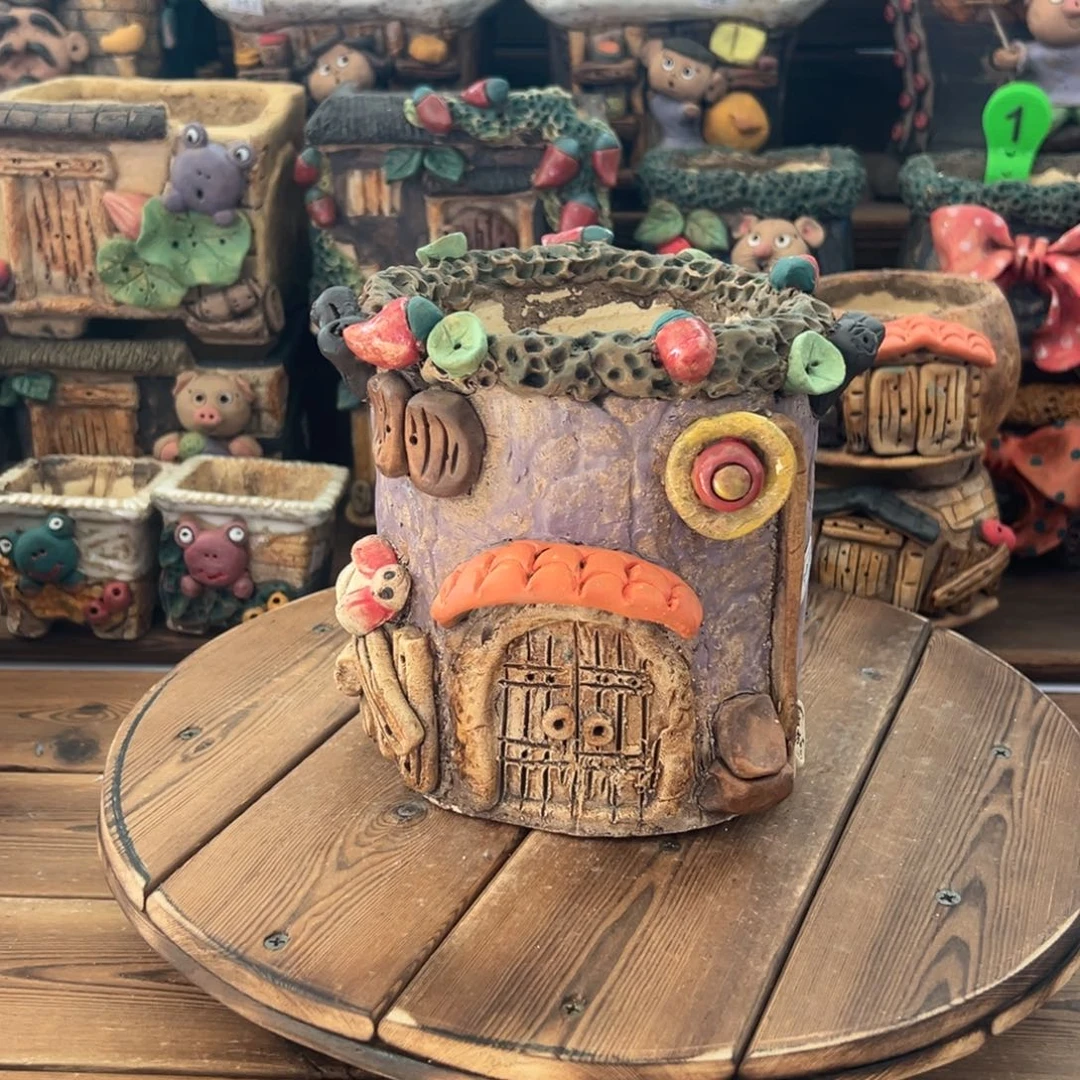 红陶喵***嘻哈多肉花盆