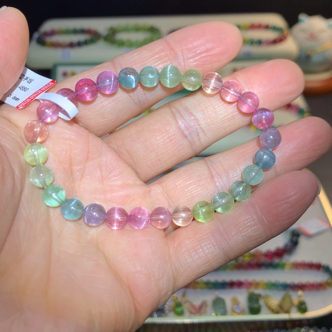 未镶嵌碧玺手串猫眼碧玺