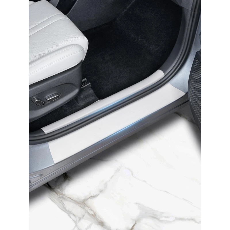 比亚迪元UP智驾版门槛防护贴迎宾踏板皮革保护贴汽车内饰防护用品