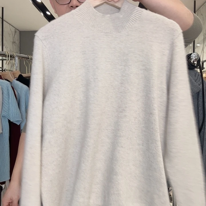 葱***鱼女23307baby羊绒衫米色