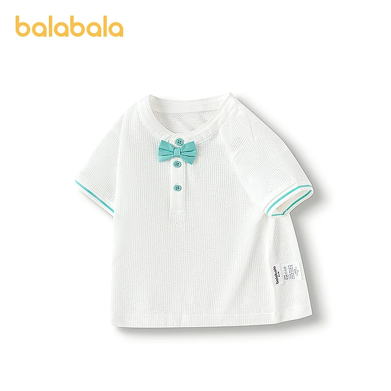 【商场同款】巴拉巴拉婴儿t恤男童短袖上衣2025新款夏装简约时髦