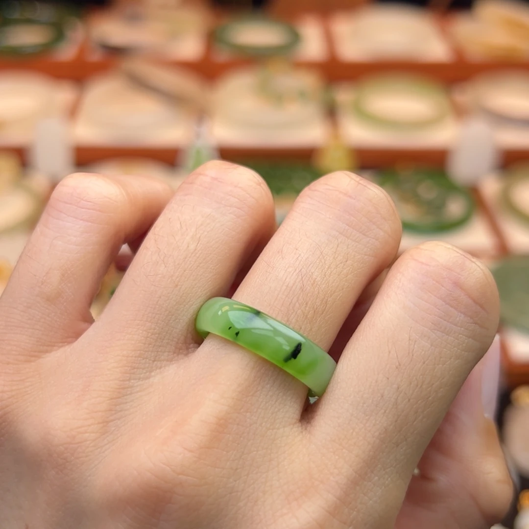 和田玉未镶嵌戒指1617