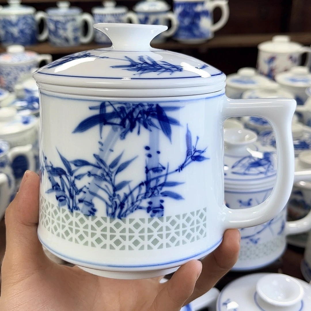 k**s景德镇陶瓷马克杯带盖