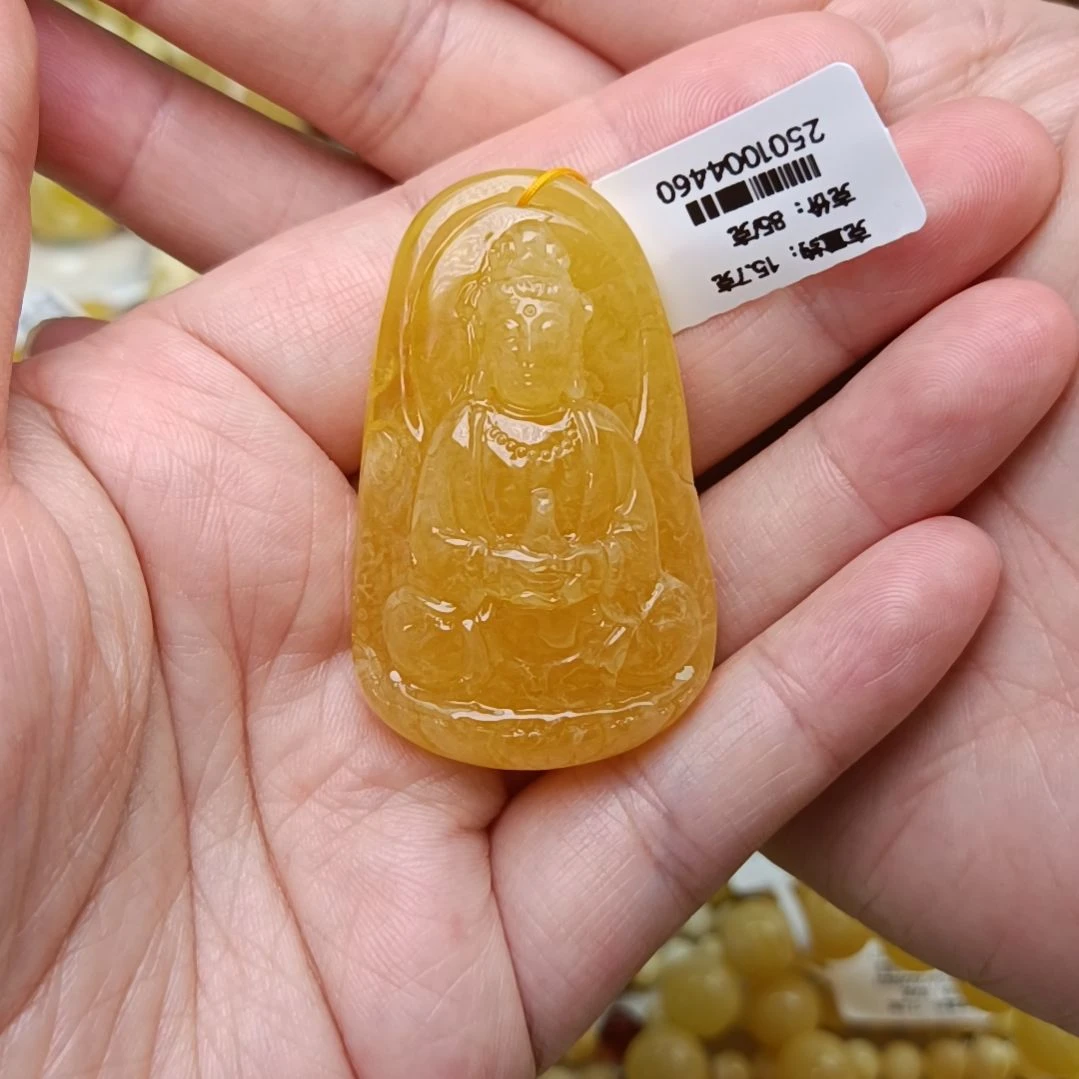 蜜蜡吊坠(不含链)未镶嵌ꫛ****ᵐ观音菩萨