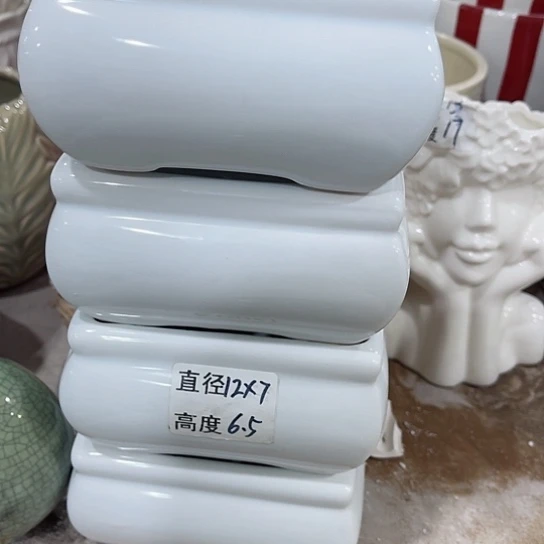 多肉绿植陶瓷花盆9.9包邮，有孔