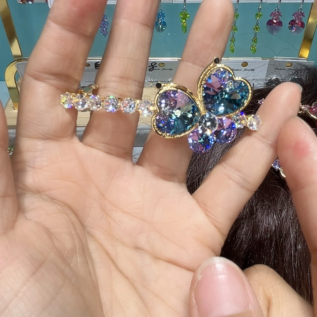 布艺铁合金耳钉耳