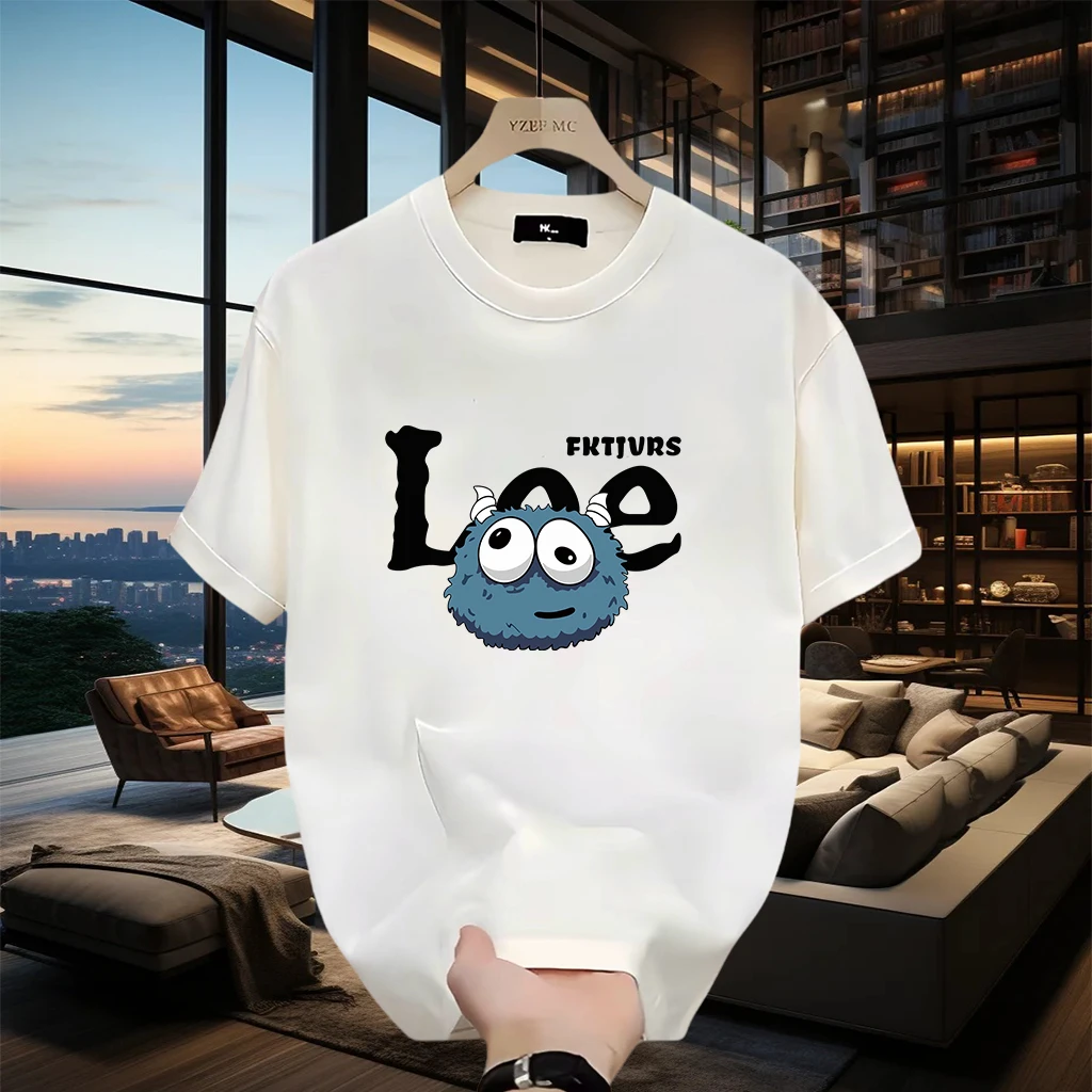 美式痞帅重磅纯棉短袖T恤青年男女款夏季ins潮牌街头时尚百搭上衣