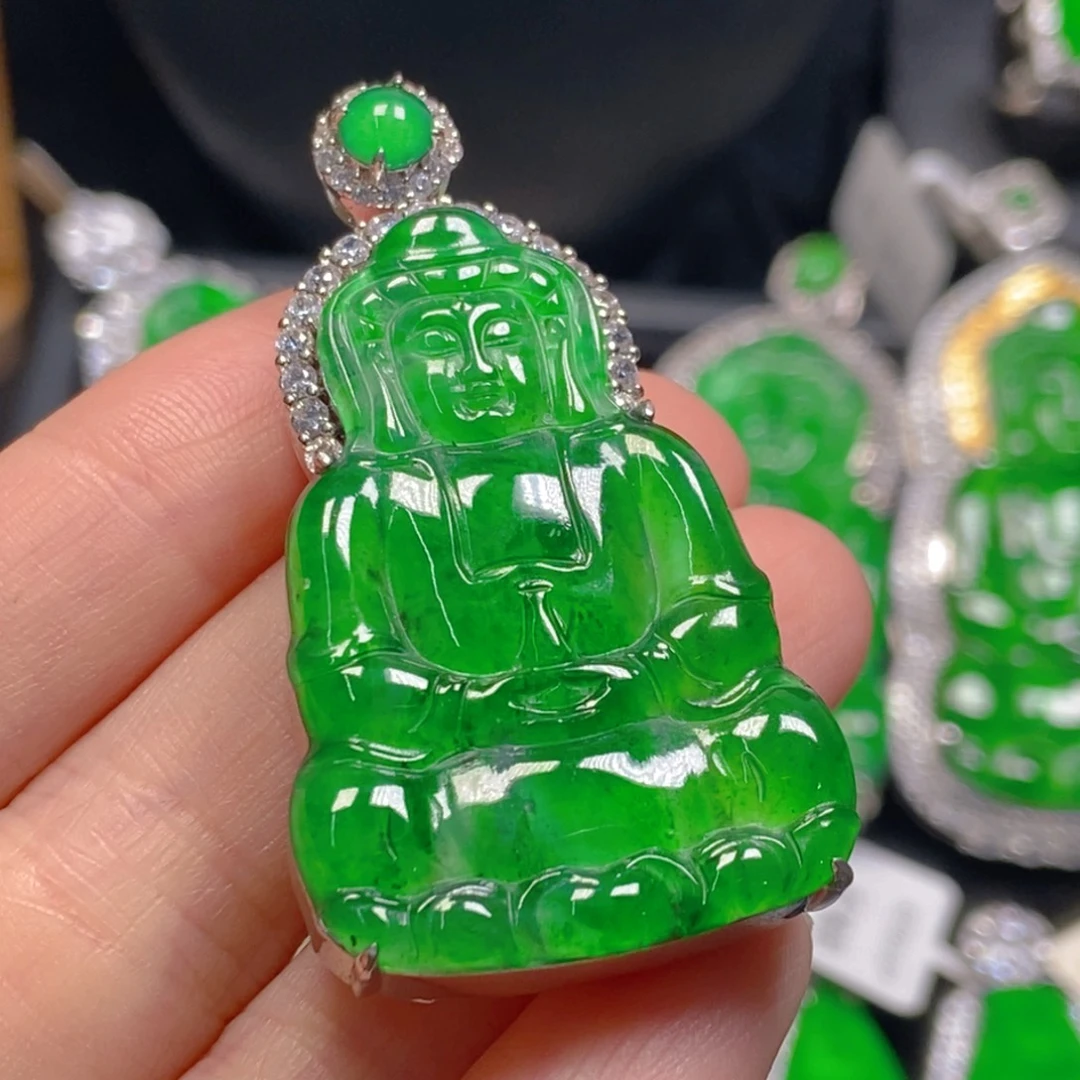 翡翠未镶嵌吊坠(不含链)