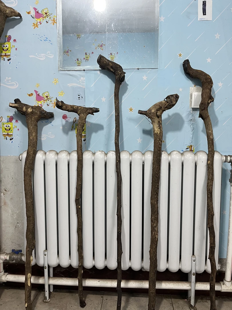 野酸枣木拐杖户外登山杖麻梨疙瘩火琉璃花椒六道木手杖健身武术棍