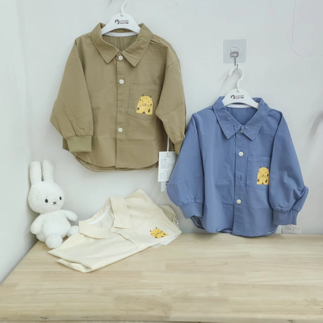 25028N宝卡通口袋衬衣