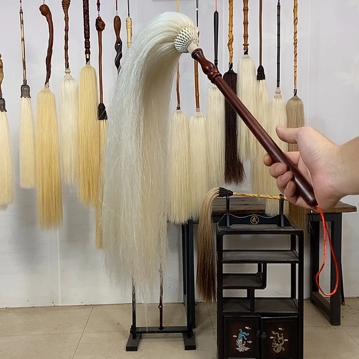 纯手工制作马尾拂尘