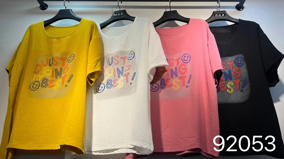 92053字母笑脸大衫