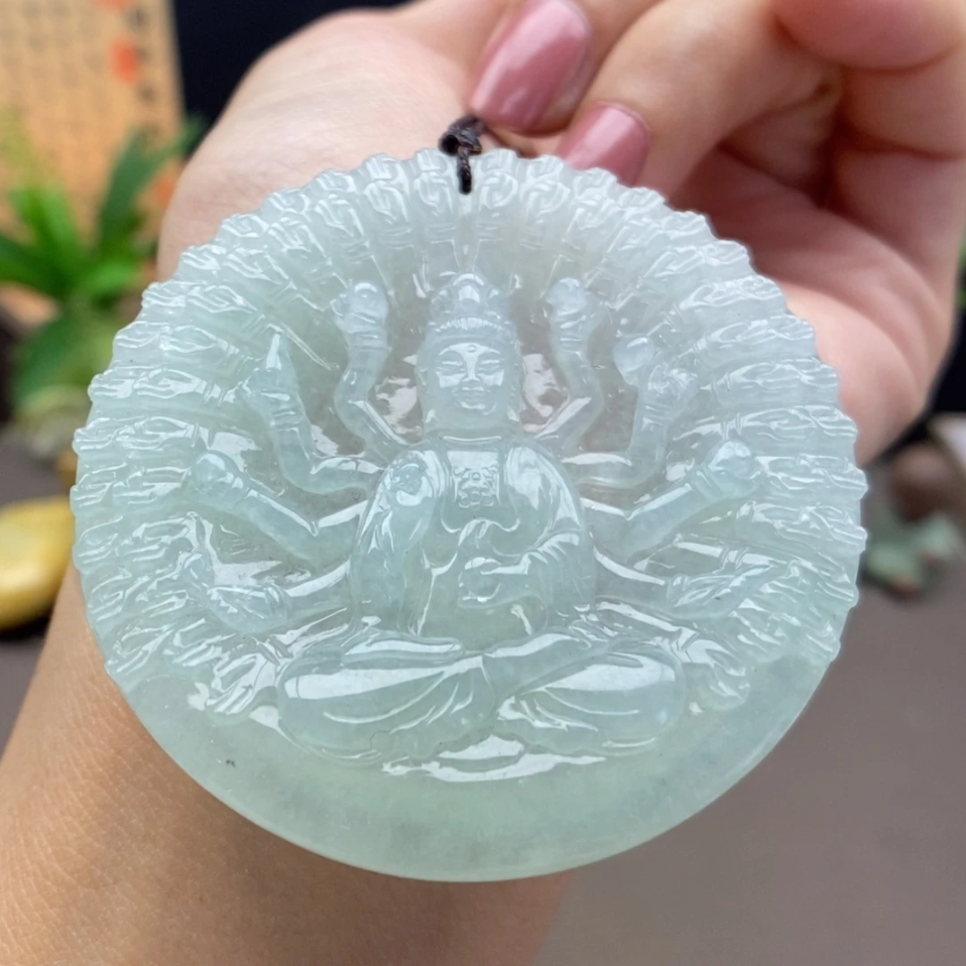 翡翠未镶嵌颈饰吊坠53