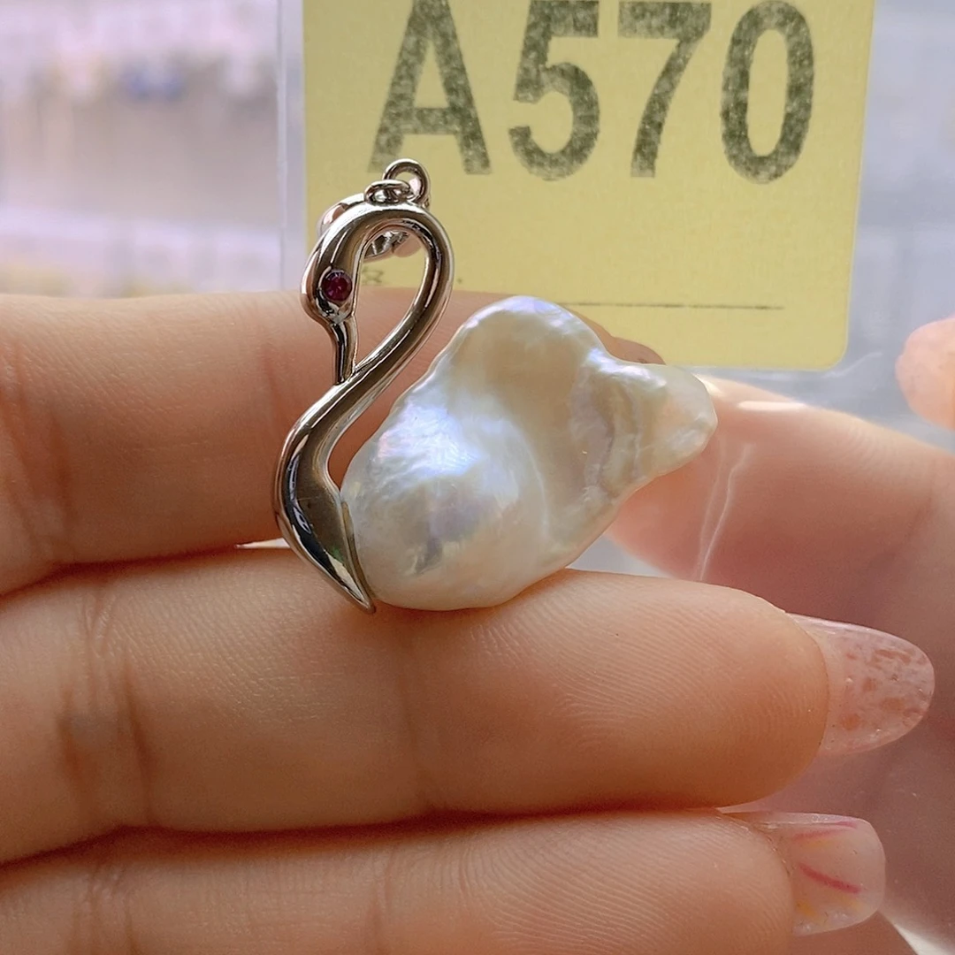 淡水珍珠颈饰银S925镶嵌