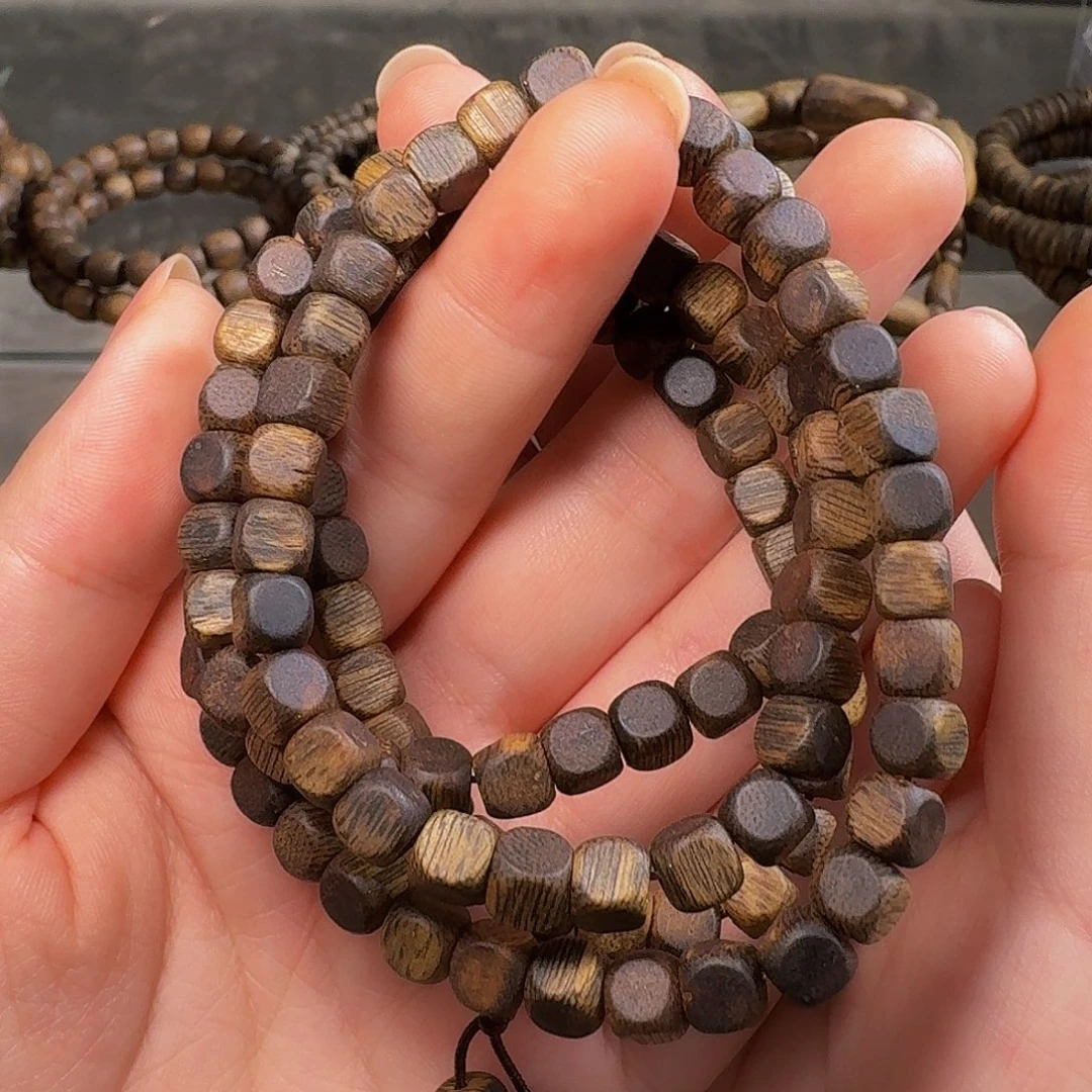 手串沉香奇楠沉香99沉方糖多圈 多样性发一
