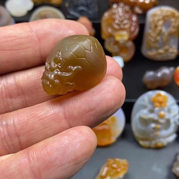 *****玛瑙/玉髓未镶嵌吊坠(不含链)龟