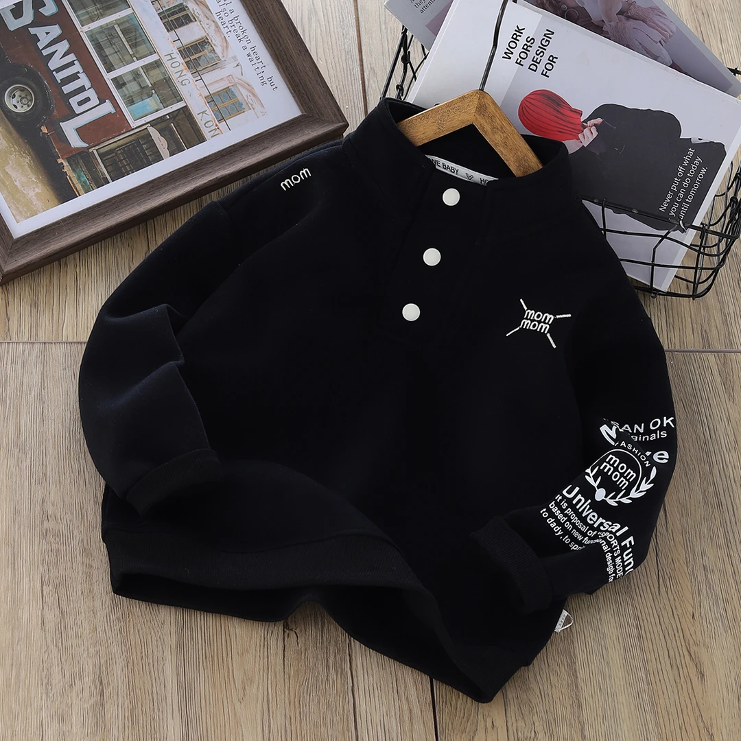 2025儿童卫衣新款男童洋气中大童帅气长袖上衣打底