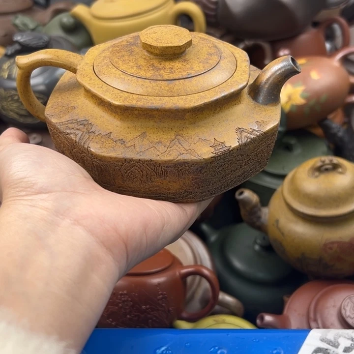 茶壶紫砂壶嘴磕碰