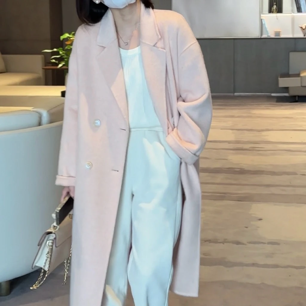 【瑞士甜桃】喵家小个子长款羊毛大衣