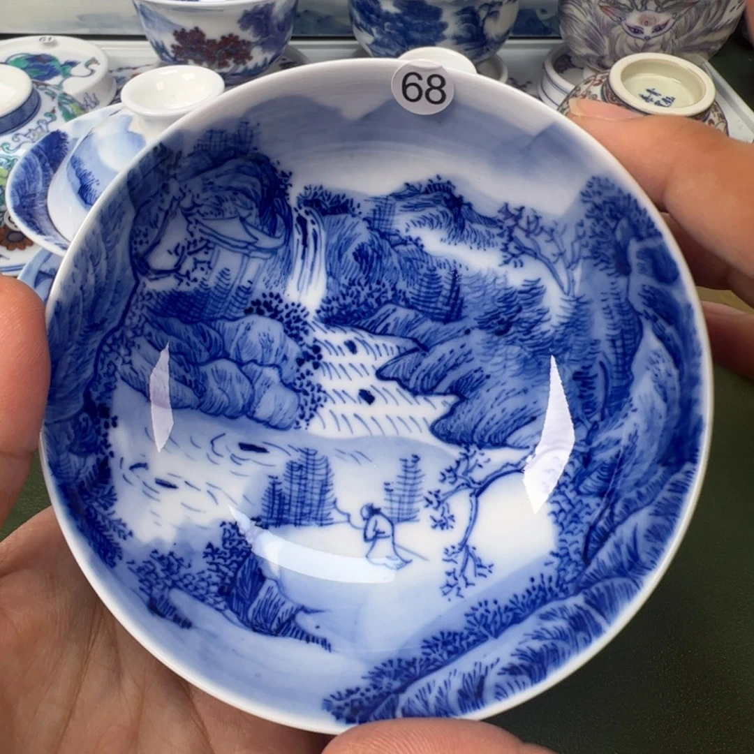 陶瓷景德镇纯手工纯手绘茶具木木68