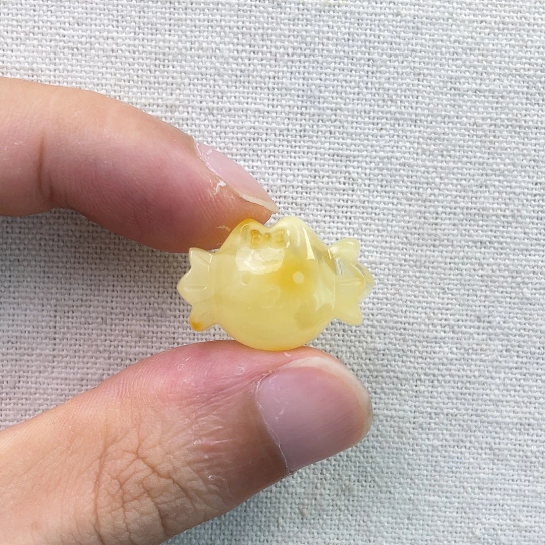琥珀未镶嵌裸石糖果