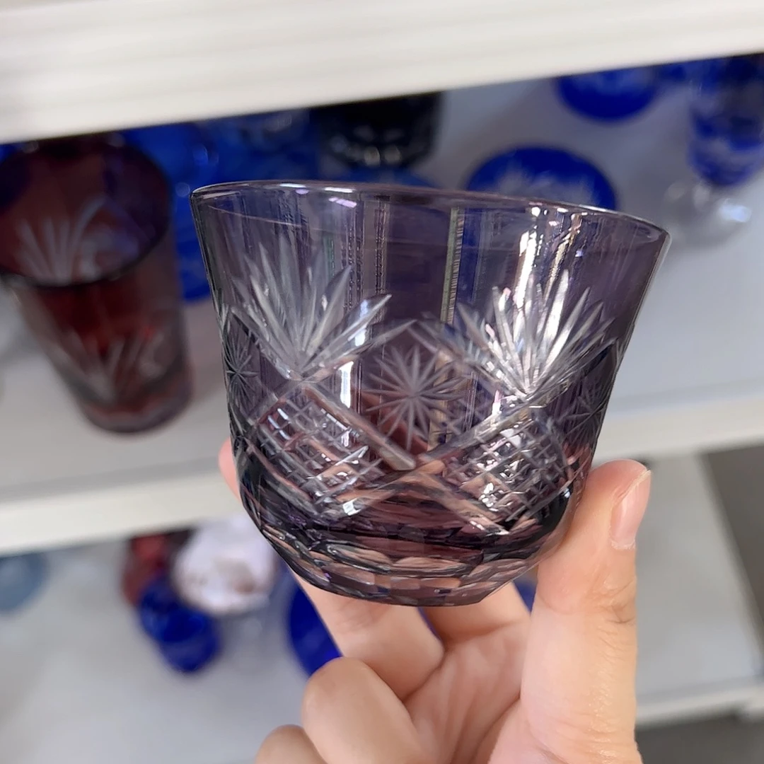 水晶玻璃高脚款微瑕一个