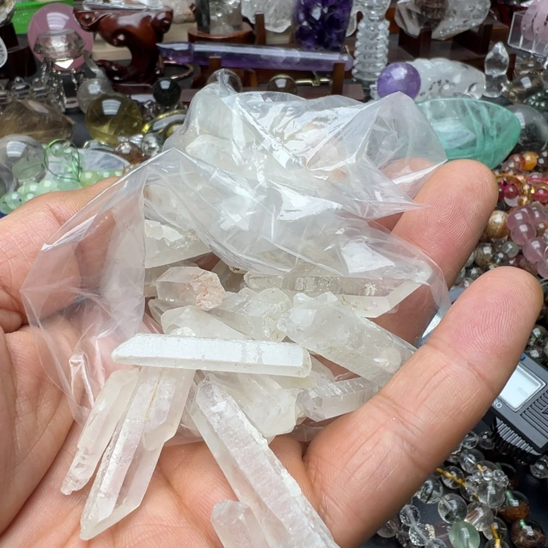 摆件未镶嵌水晶白水晶晶芽212克