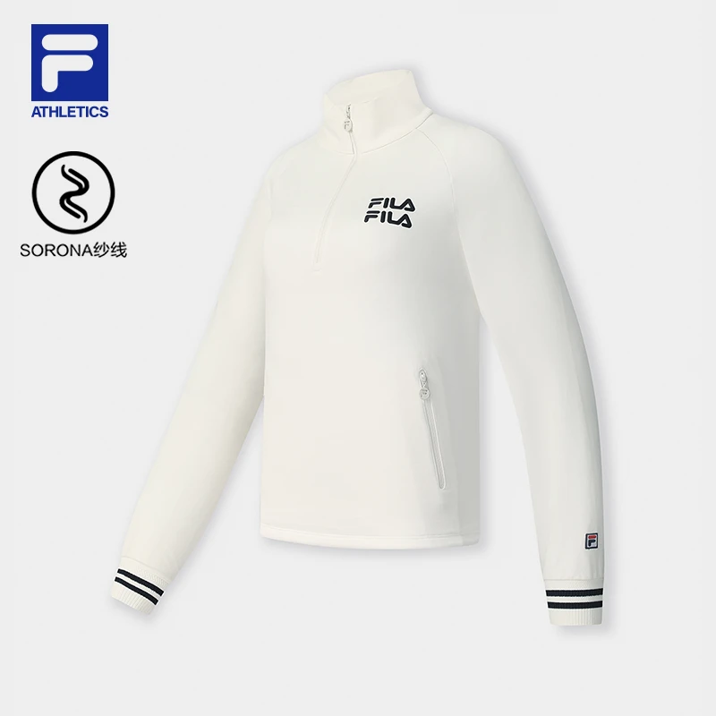 【潮流运动上衣】FILA/斐乐女秋季新款时尚百搭套头卫衣A11W533211F