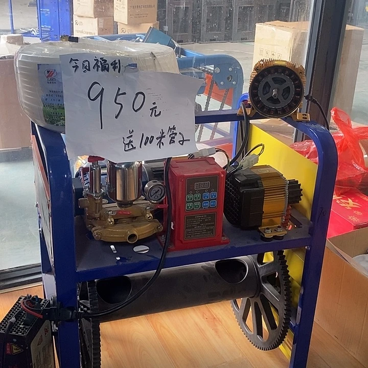 用***3360摇摆头，200米管子