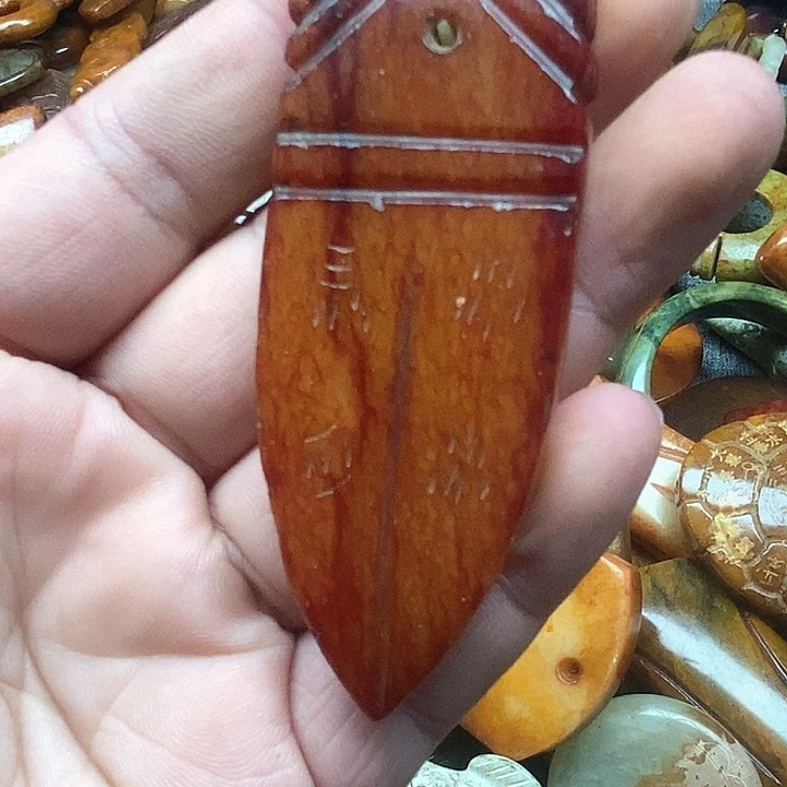 和田玉未镶嵌挂件