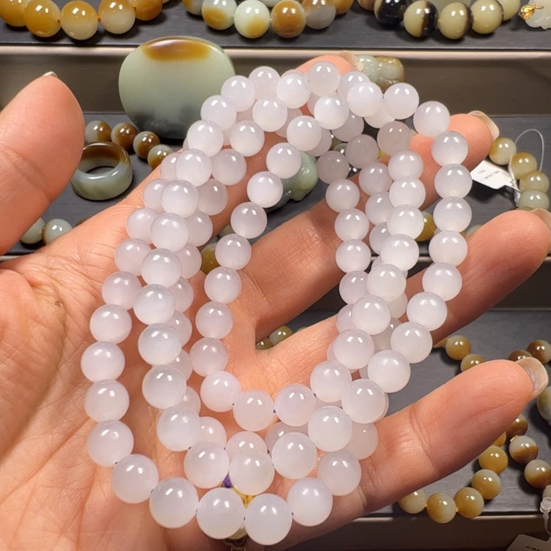 和田玉未镶嵌手链卡8