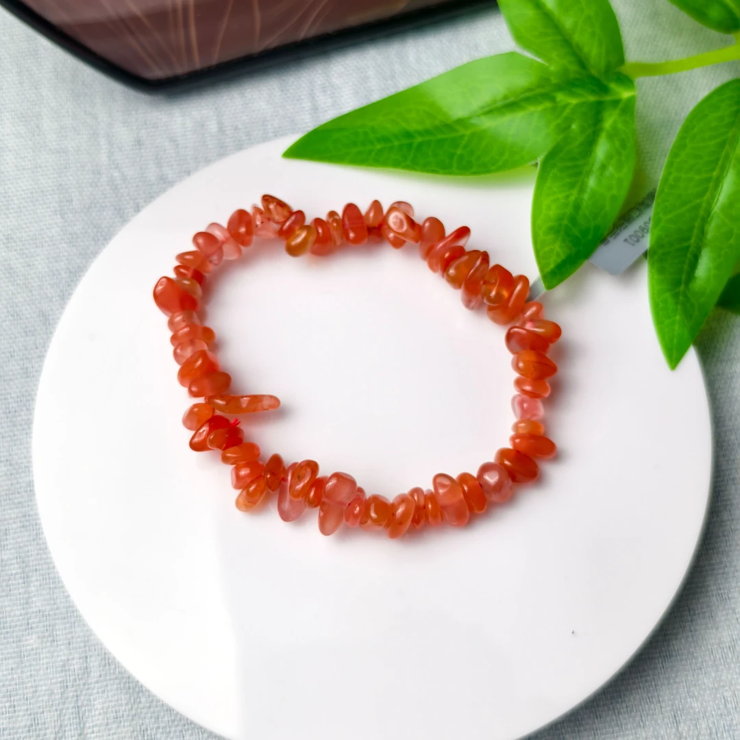 冰飘南红随形手串【形状多样】