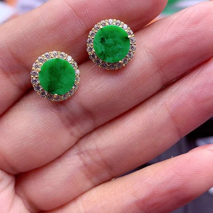 翡翠颈饰银S925镶嵌翡翠