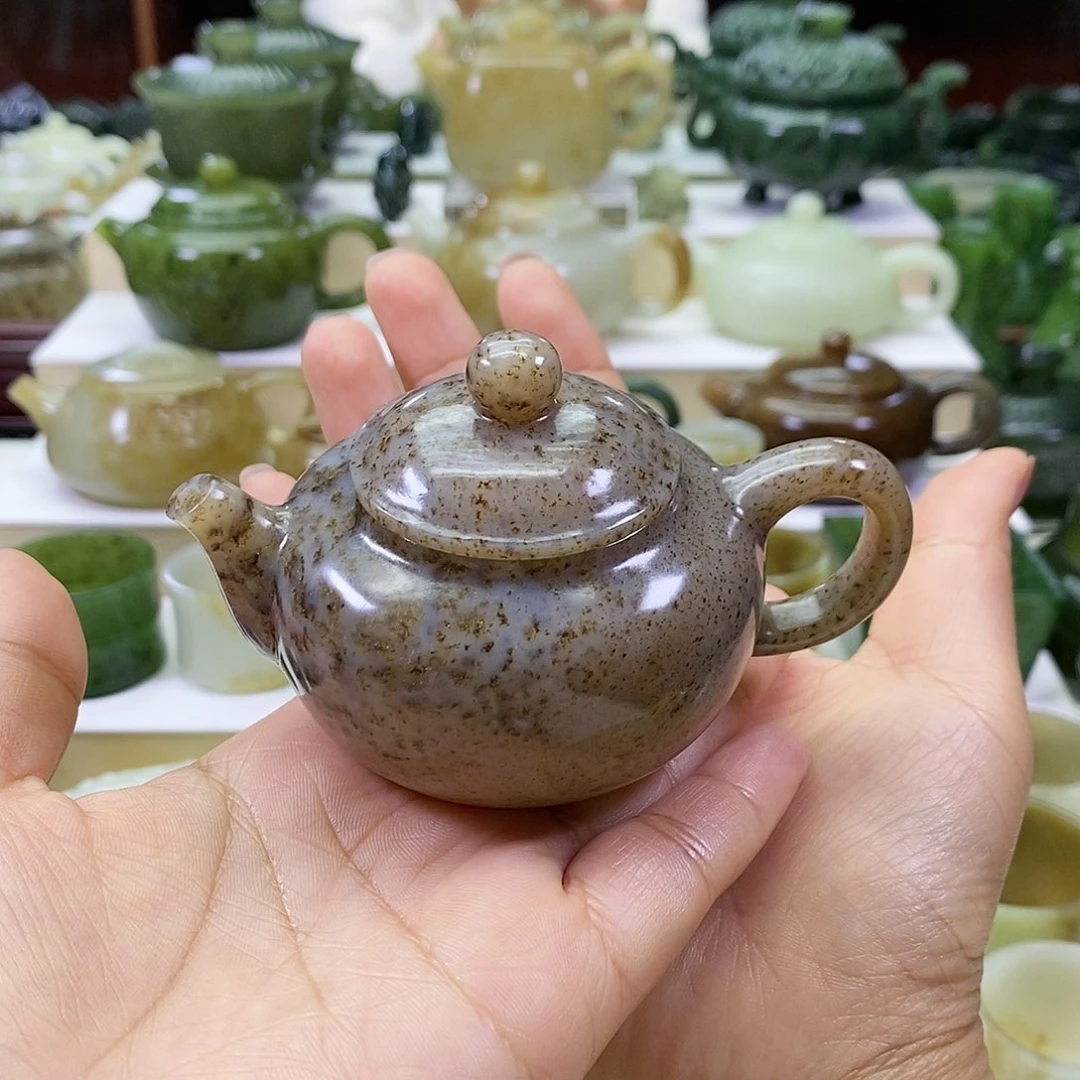 和田玉茶壶 微瑕未镶嵌