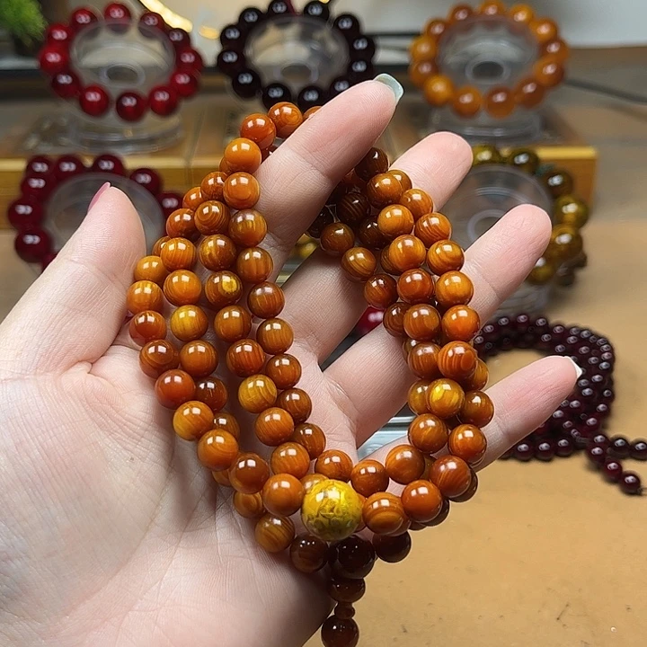 訫***陈贝壳杉（血龙木）手串/手链