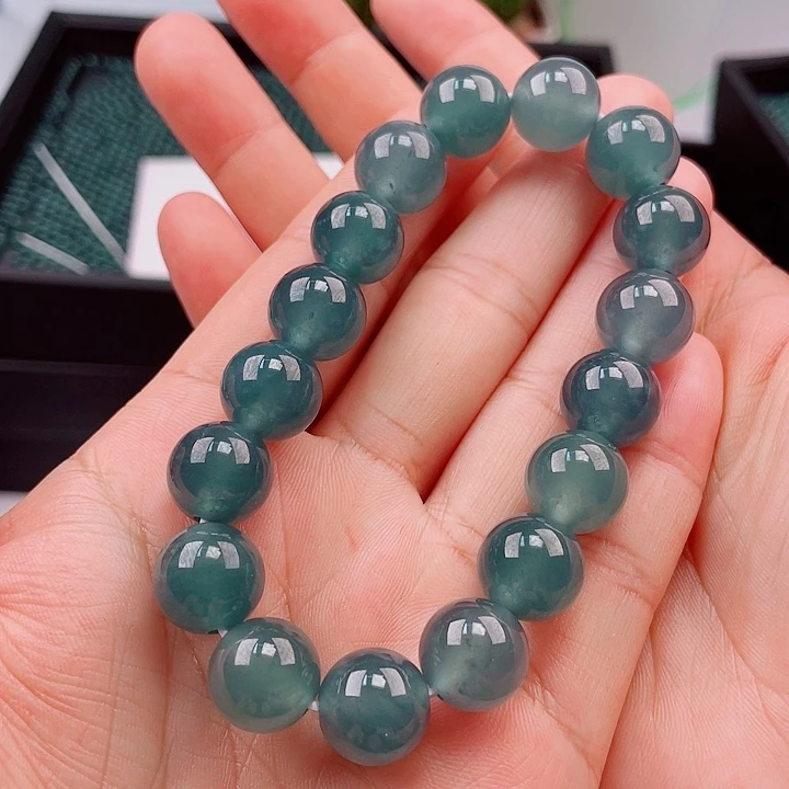༺***༻翡翠未镶嵌手链多样性发货自选散珠