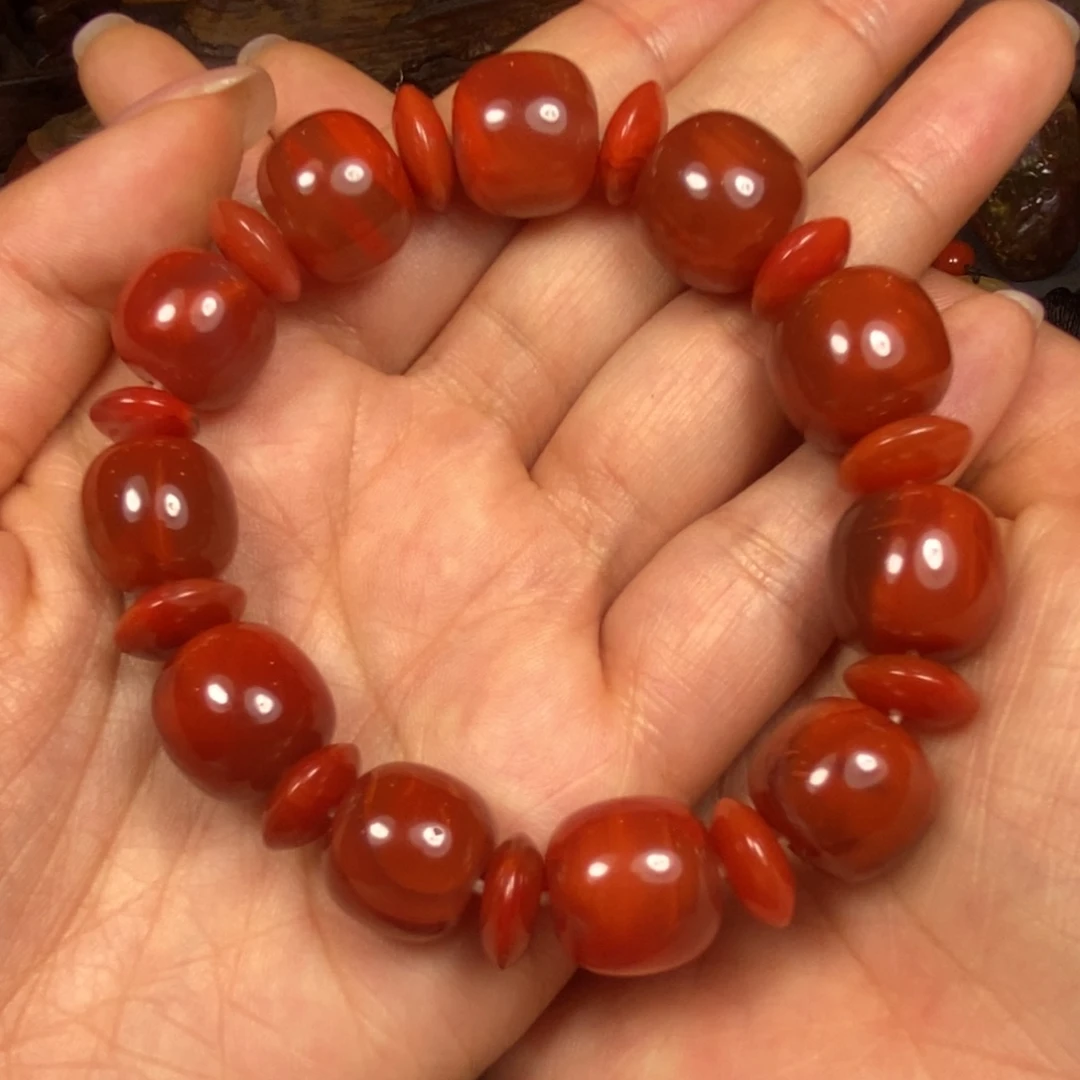 南红玛瑙手串未镶嵌