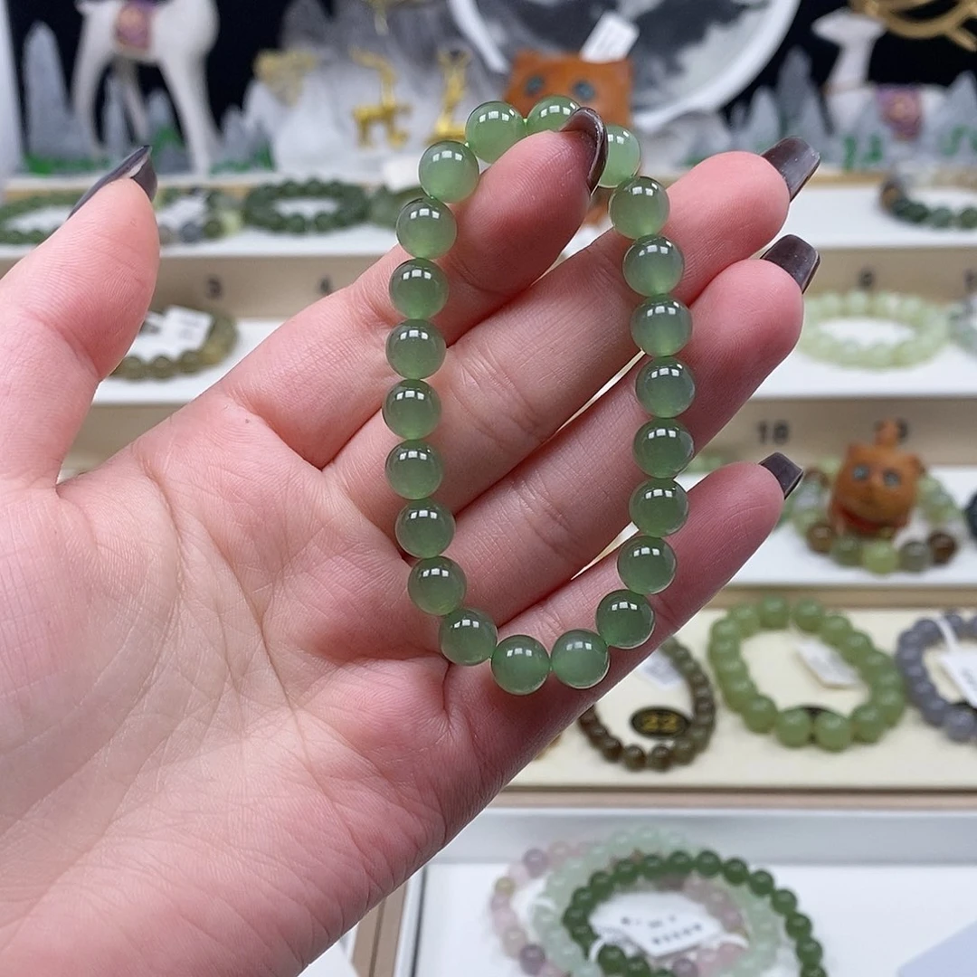 未镶嵌手串和田玉水***芳