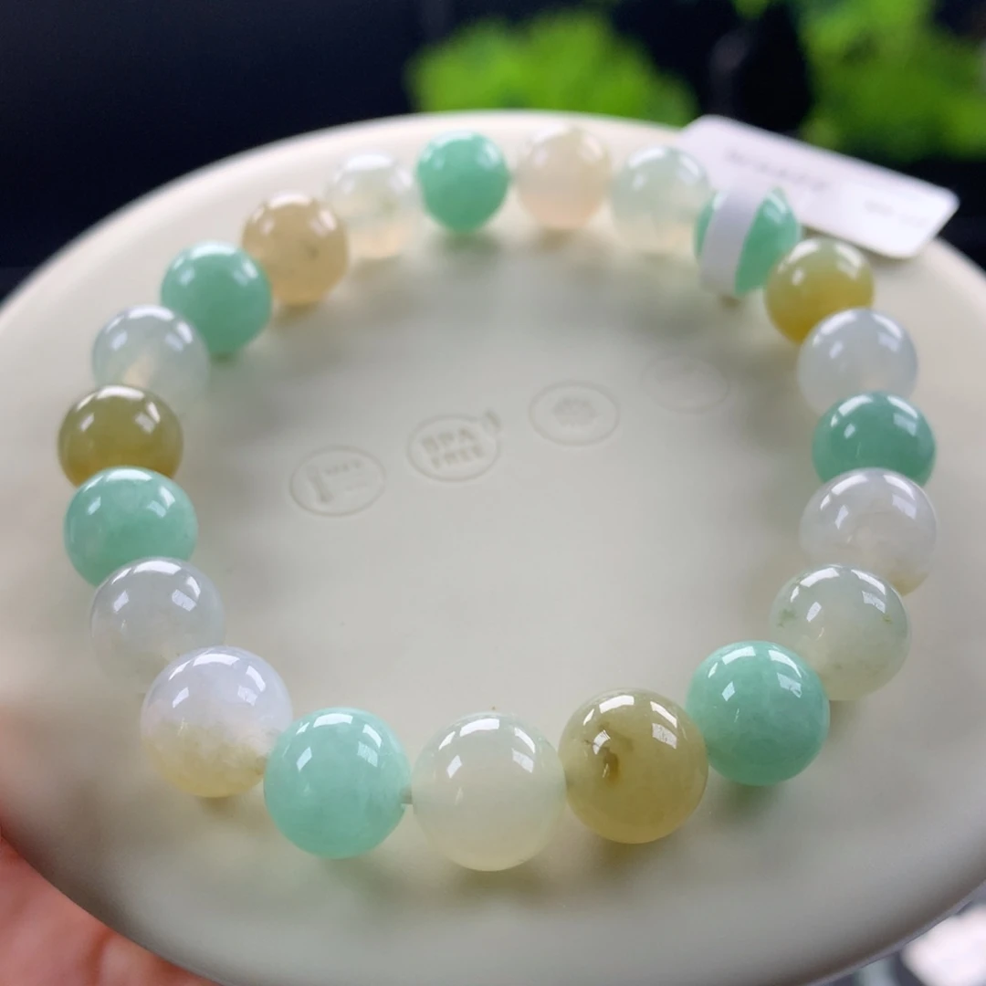 翡翠未镶嵌手链卡8.8