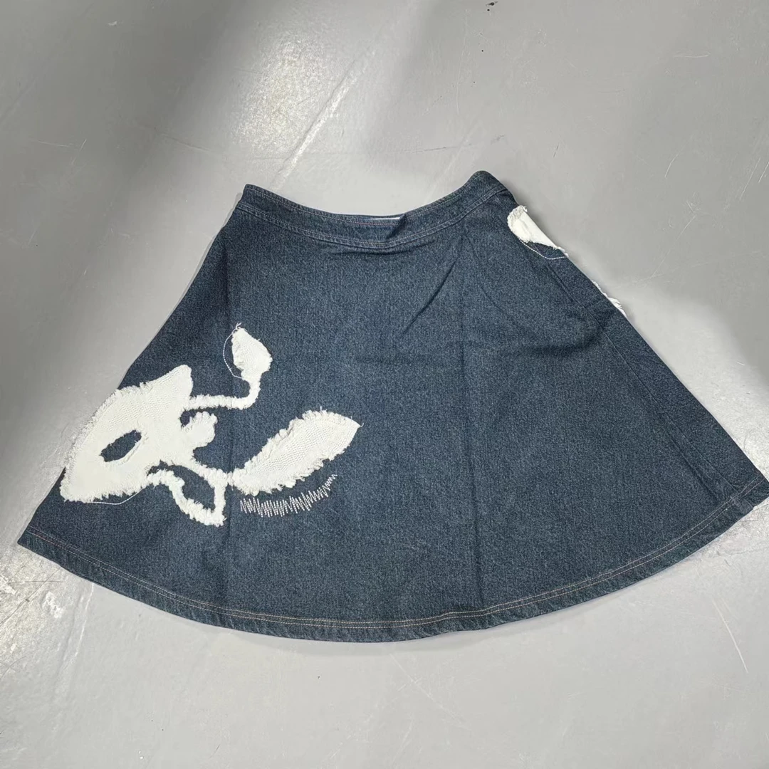 【南油玲姐】蓝色牛仔半身裙84621