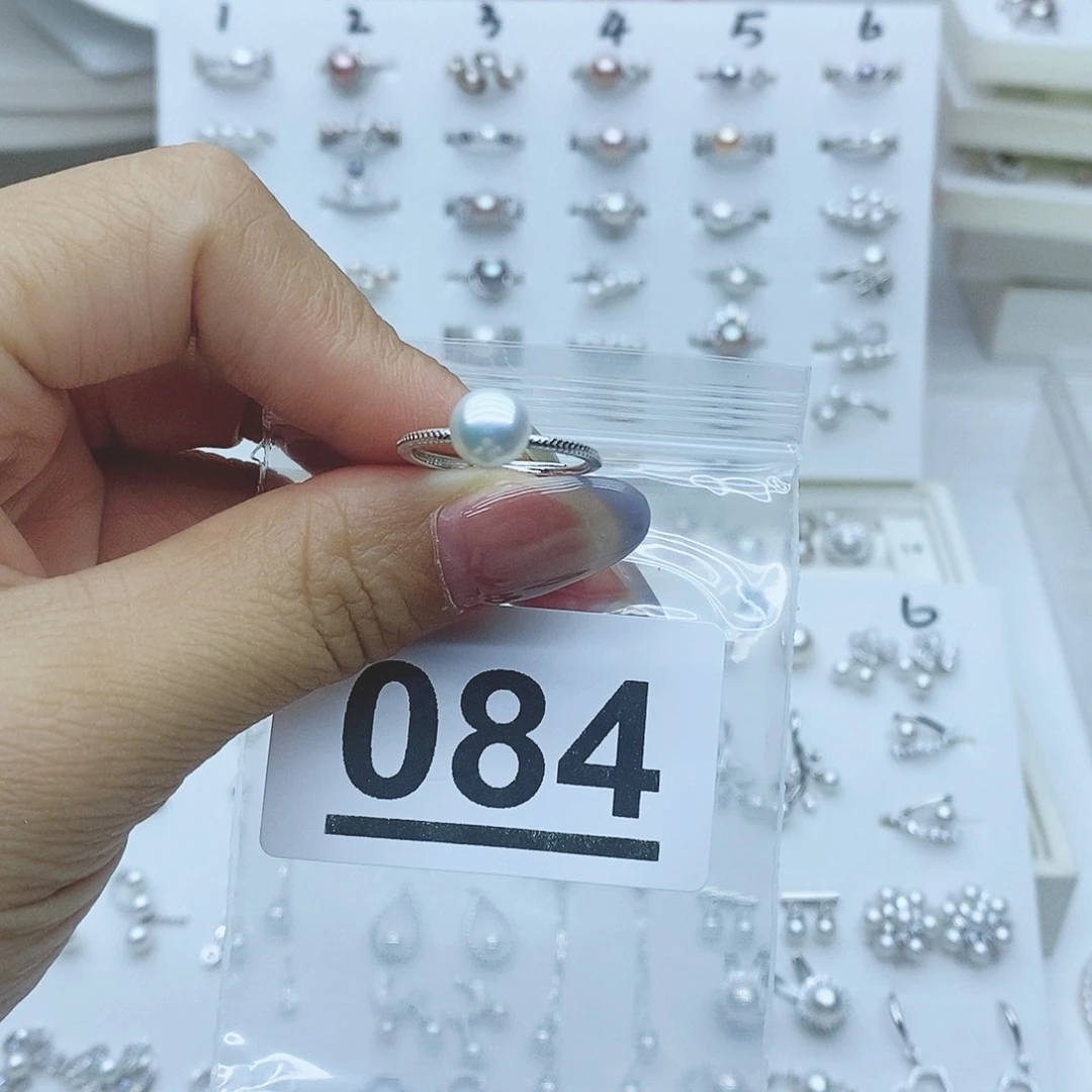 果***丶珠宝奇石淡水珍珠银S925镶嵌084