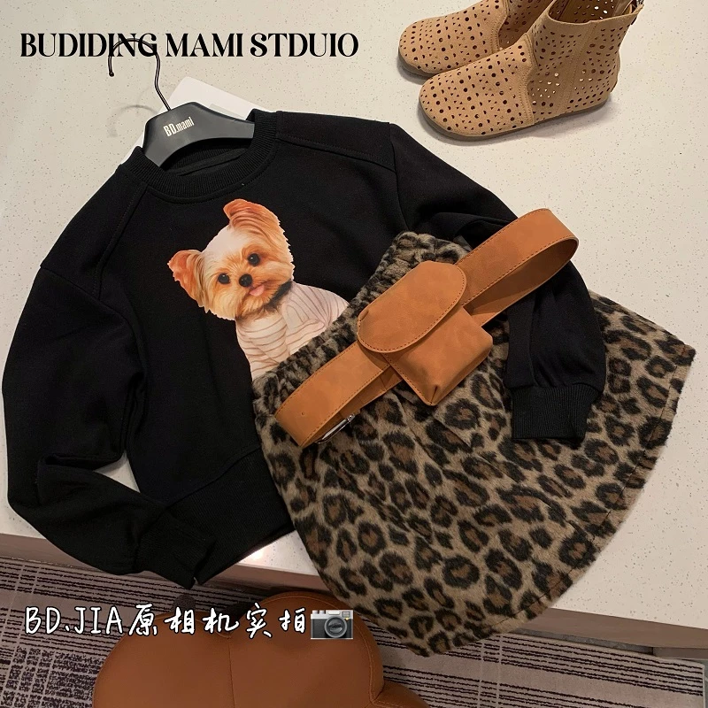 【小狗卫衣】女童秋装卫衣2025新款儿童百搭卫衣