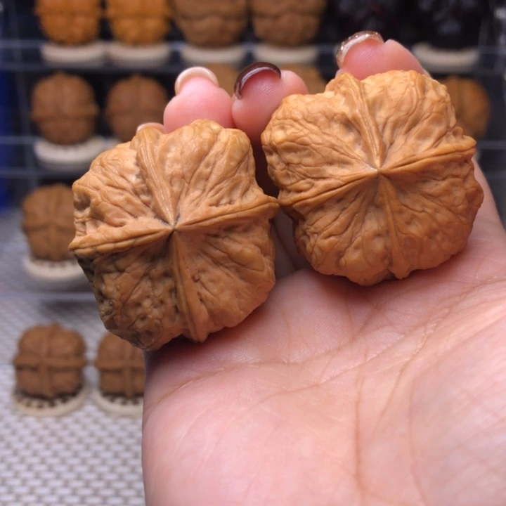 文玩核桃把件57号战斧四楞39尺