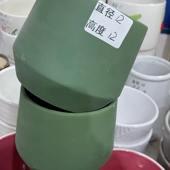 多肉绿植陶瓷花盆9.9包邮，有孔